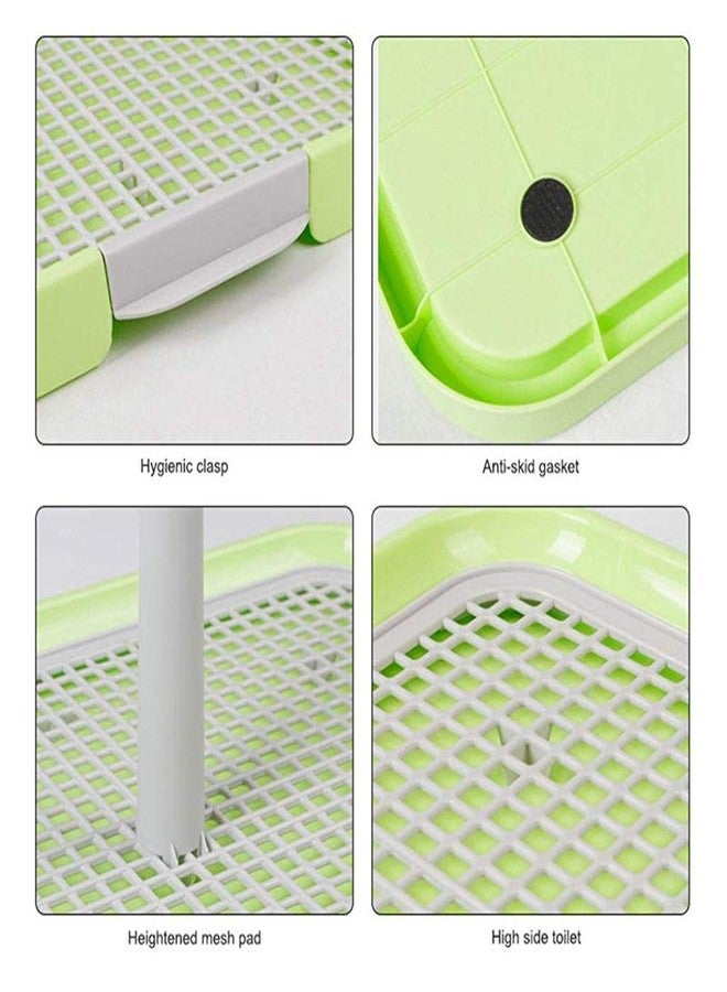 PATPAT® Dog Pet Puppy Potty Training Indoor Mesh Toilet Regular Protect Litter Tray Pan Pad Holder Keep Paws Dry and Floor Clean (19X 14 Inch, Blue) - Image 5
